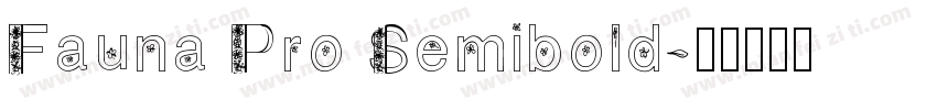 Fauna Pro Semibold字体转换